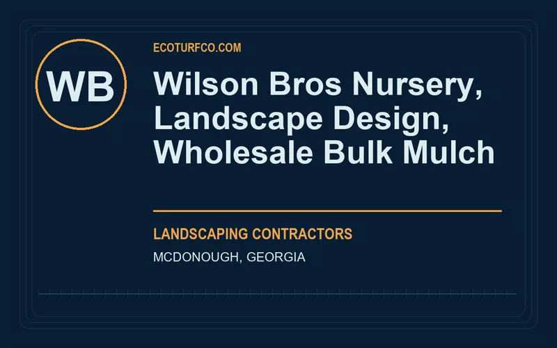 Wilson Bros Nursery, Landscape Design, Wholesale Bulk Mulch in McDonough, Georgia