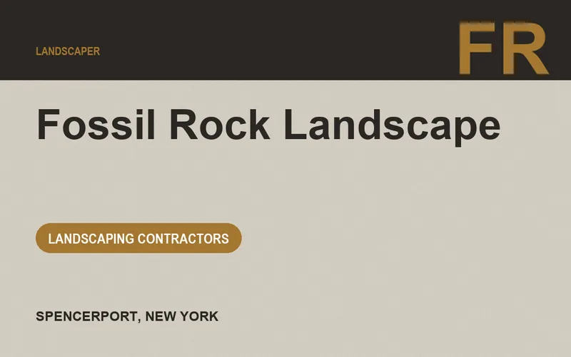 Fossil Rock Landscape in Spencerport, New York