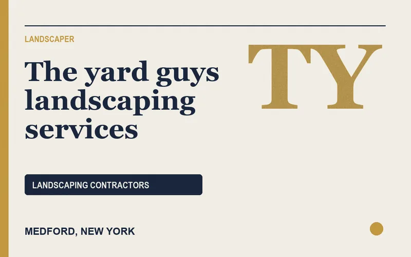 The yard guys landscaping services in Medford, New York