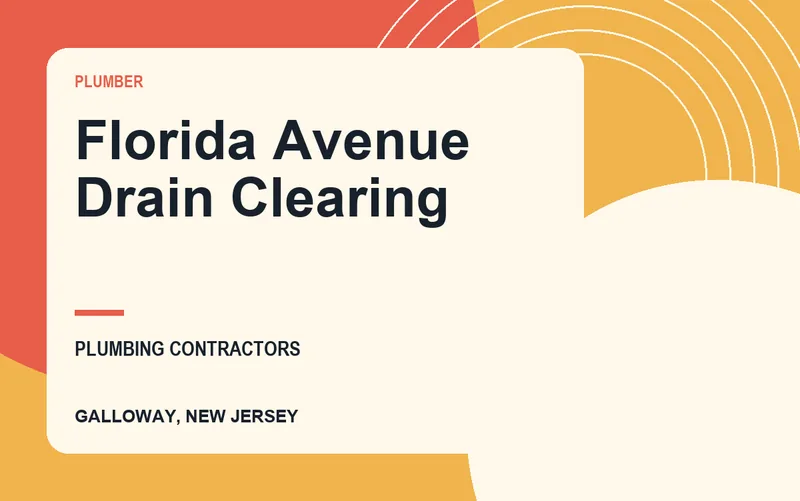 Florida Avenue Drain Clearing in Galloway, New Jersey