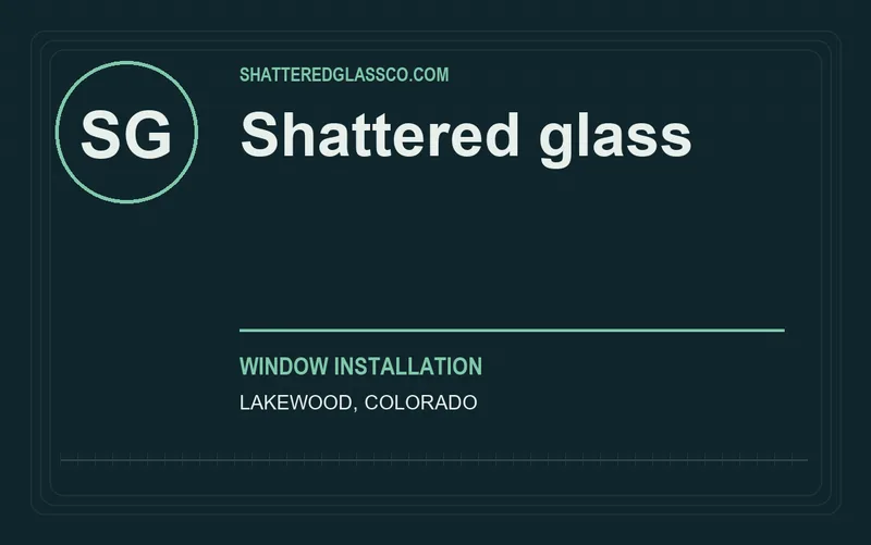Shattered glass in Lakewood, Colorado