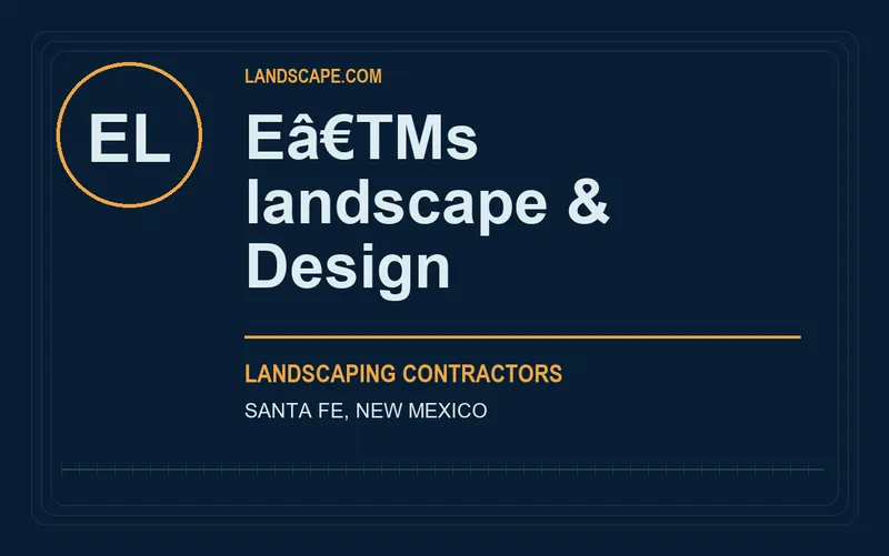 Eâ€TMs landscape & Design in Santa Fe, New Mexico
