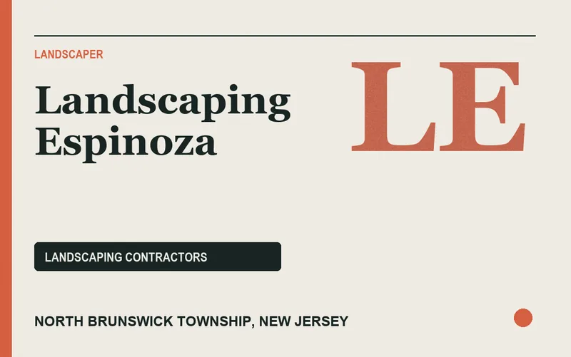 Landscaping Espinoza in North Brunswick Township, New Jersey