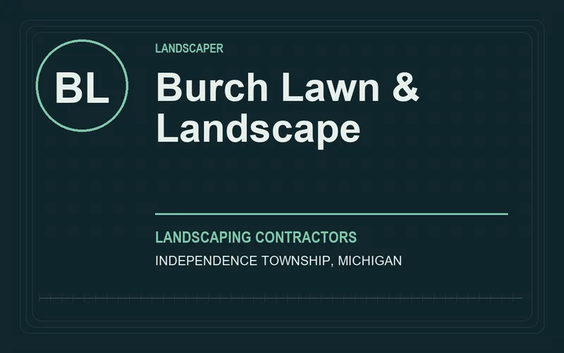 Burch Lawn & Landscape in Independence Township, Michigan