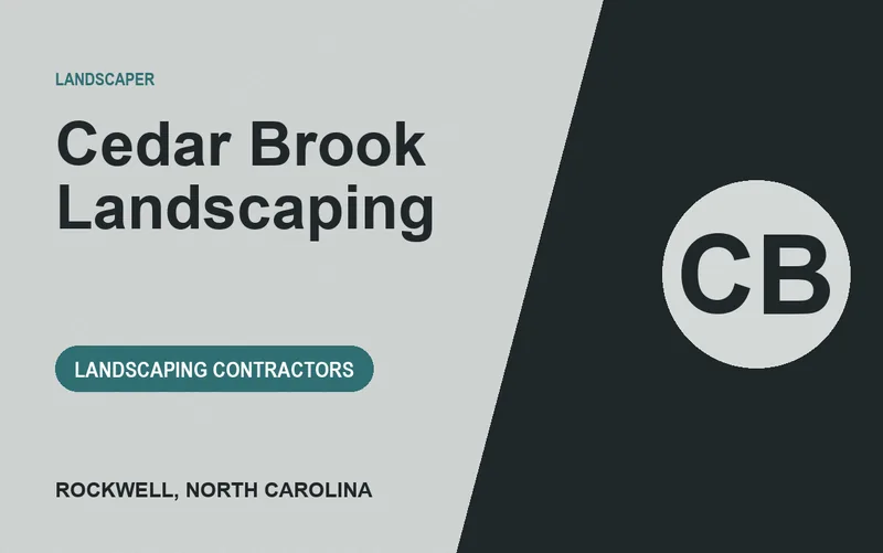 Cedar Brook Landscaping in Rockwell, North Carolina