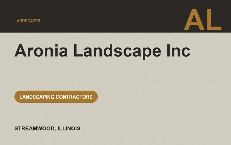 Aronia Landscape Inc in Streamwood, Illinois