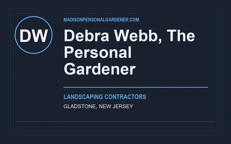 Debra Webb, The Personal Gardener in Gladstone, New Jersey
