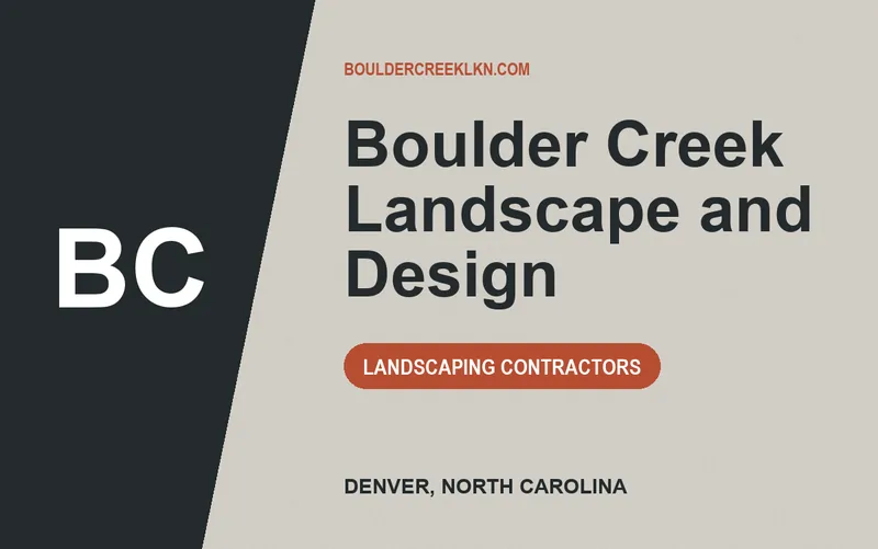 Boulder Creek Landscape and Design in Denver, North Carolina