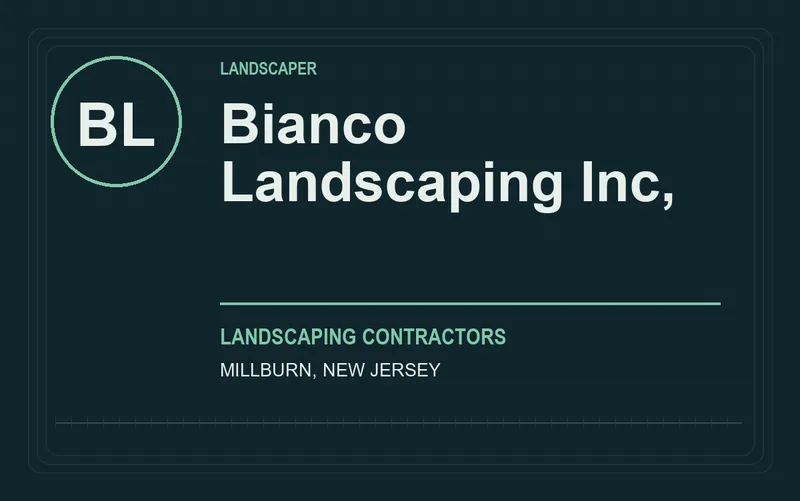 Bianco Landscaping Inc, in Millburn, New Jersey