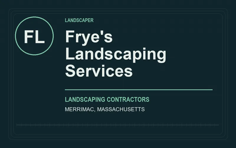 Frye's Landscaping Services in Merrimac, Massachusetts