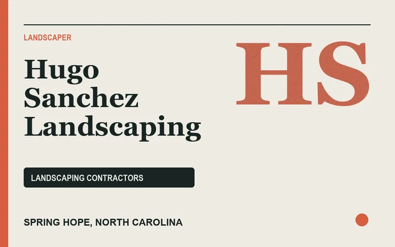Hugo Sanchez Landscaping in Spring Hope, North Carolina
