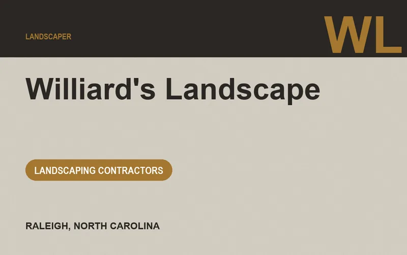 Williard's Landscape in Raleigh, North Carolina