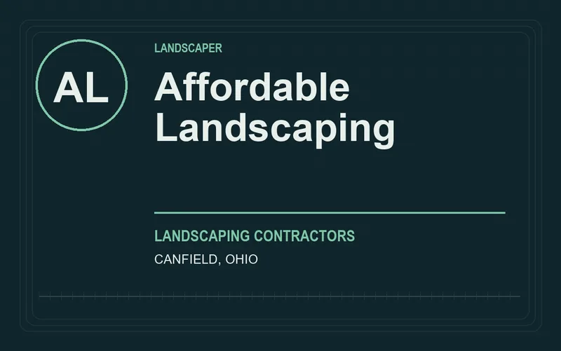 Affordable Landscaping in Canfield, Ohio