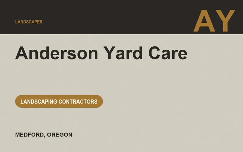 Anderson Yard Care in Medford, Oregon