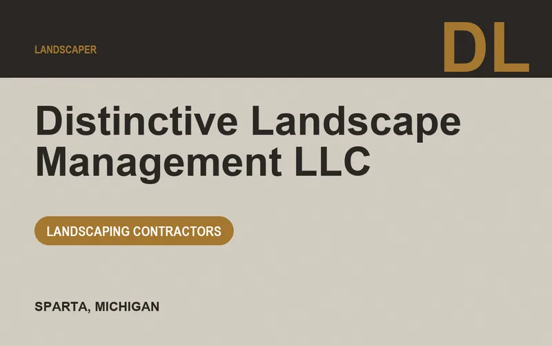 Distinctive Landscape Management LLC in Sparta, Michigan