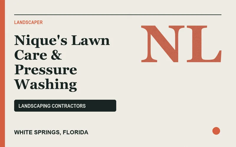 Nique's Lawn Care & Pressure Washing in White Springs, Florida