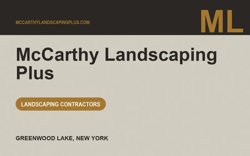 McCarthy Landscaping Plus in Greenwood Lake, New York