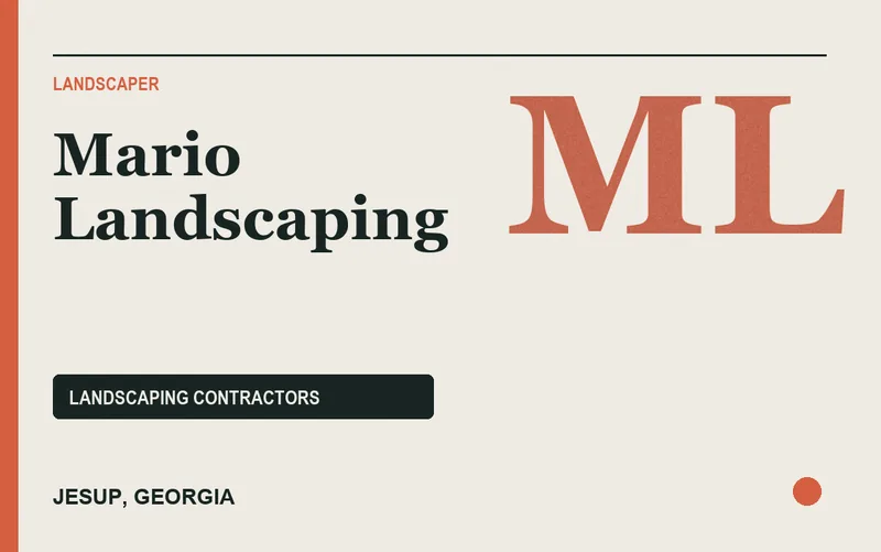 Mario Landscaping in Jesup, Georgia