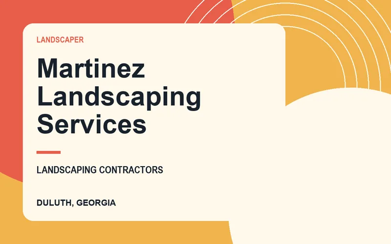 Martinez Landscaping Services in Duluth, Georgia