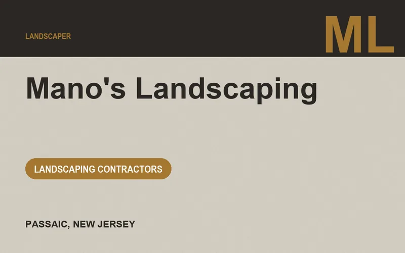 Mano's Landscaping in Passaic, New Jersey