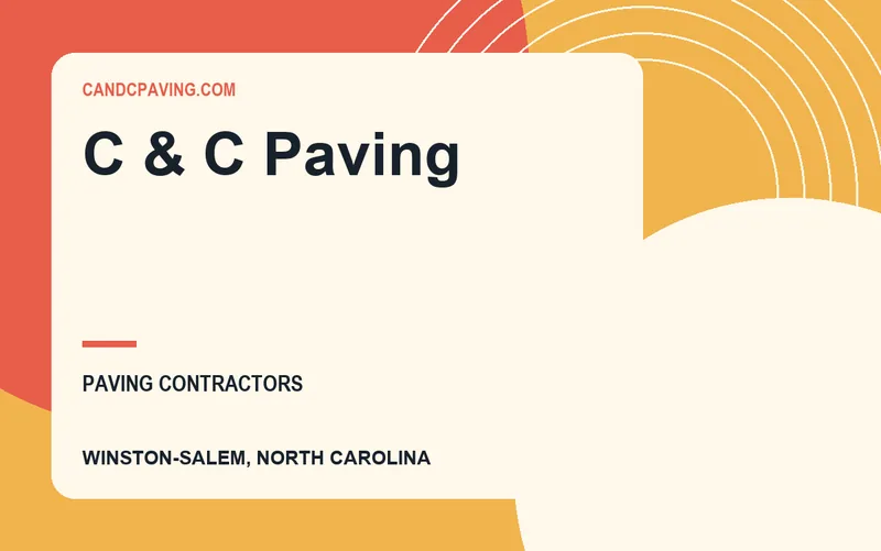 C & C Paving in Winston-Salem, North Carolina