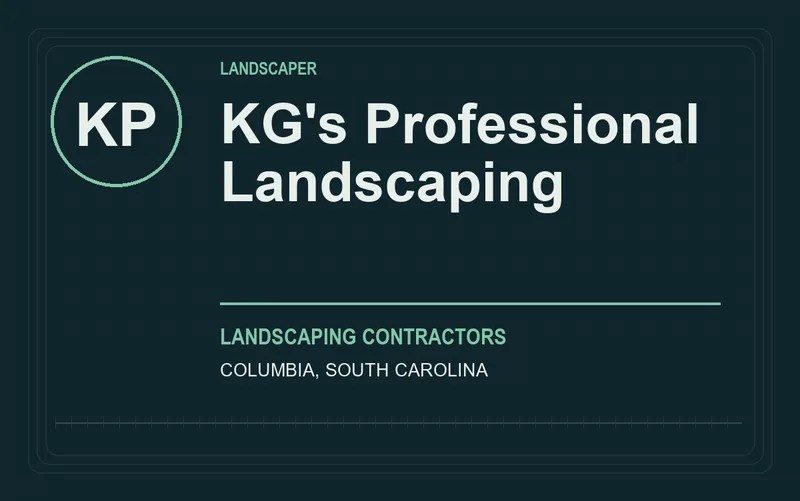 KG's Professional Landscaping in Columbia, South Carolina