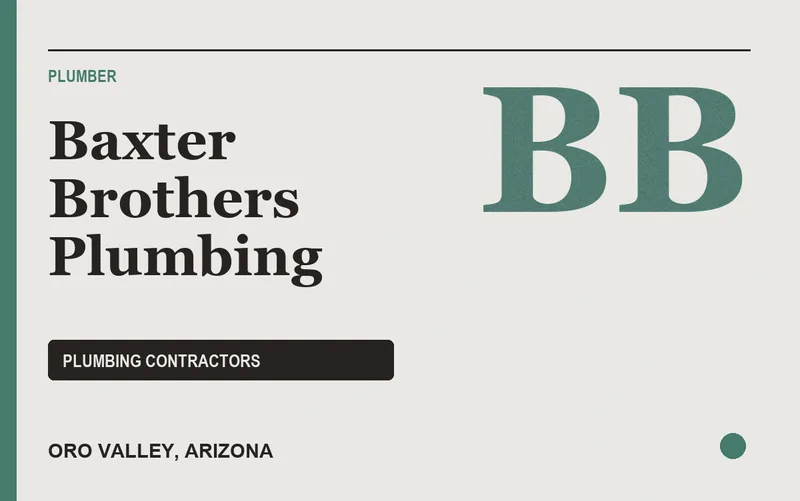 Baxter Brothers Plumbing in Oro Valley, Arizona