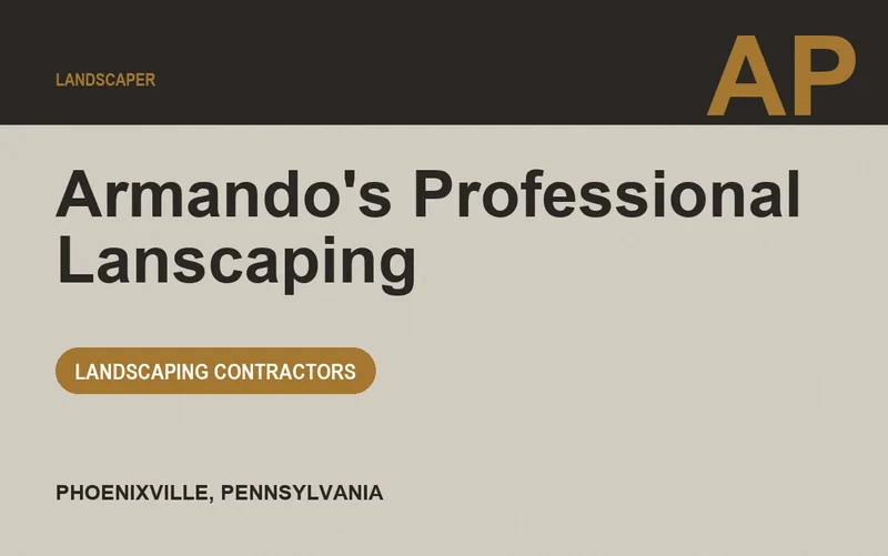 Armando's Professional Lanscaping in Phoenixville, Pennsylvania