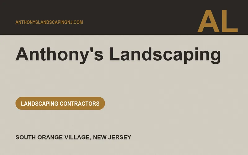 Anthony's Landscaping in South Orange Village, New Jersey