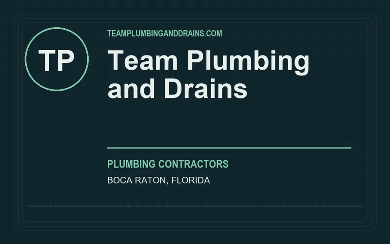 Team Plumbing and Drains in Boca Raton, Florida