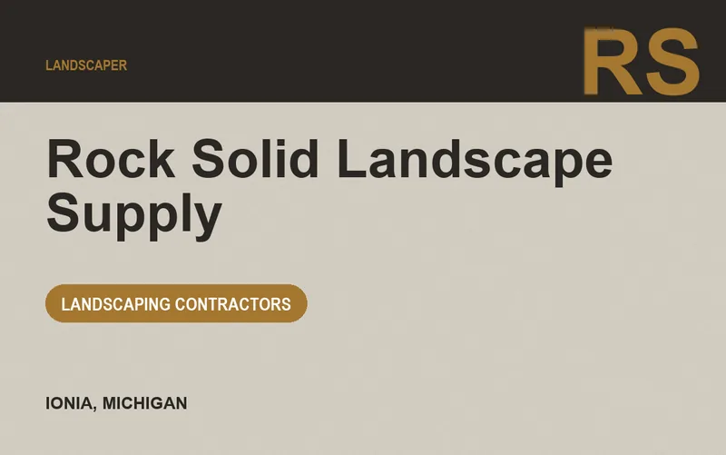 Rock Solid Landscape Supply in Ionia, Michigan