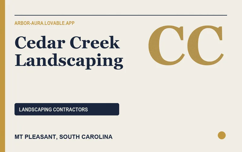 Cedar Creek Landscaping in Mt Pleasant, South Carolina