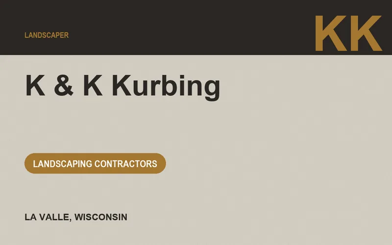 K & K Kurbing in La Valle, Wisconsin