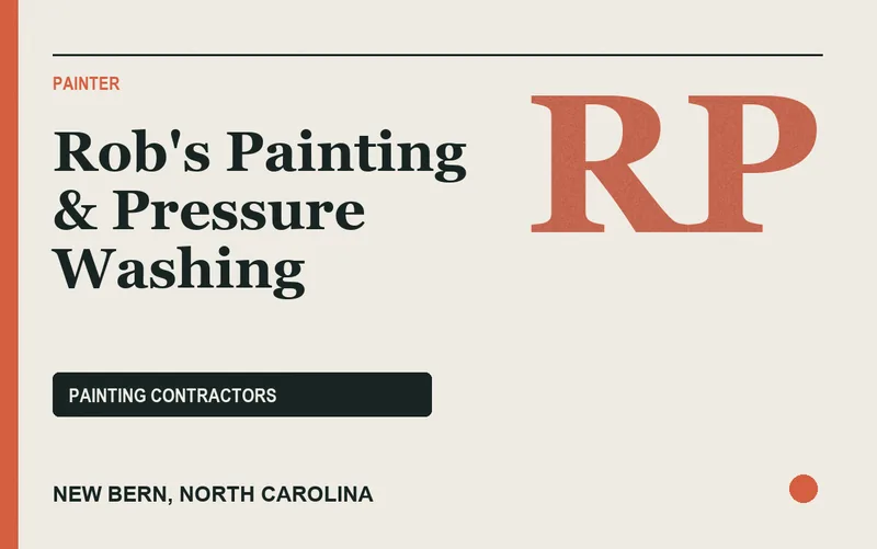 Rob's Painting & Pressure Washing in New Bern, North Carolina