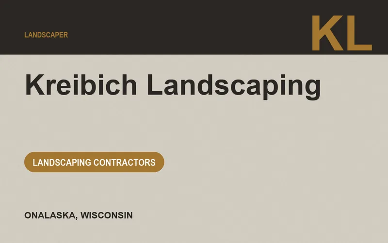 Kreibich Landscaping in Onalaska, Wisconsin