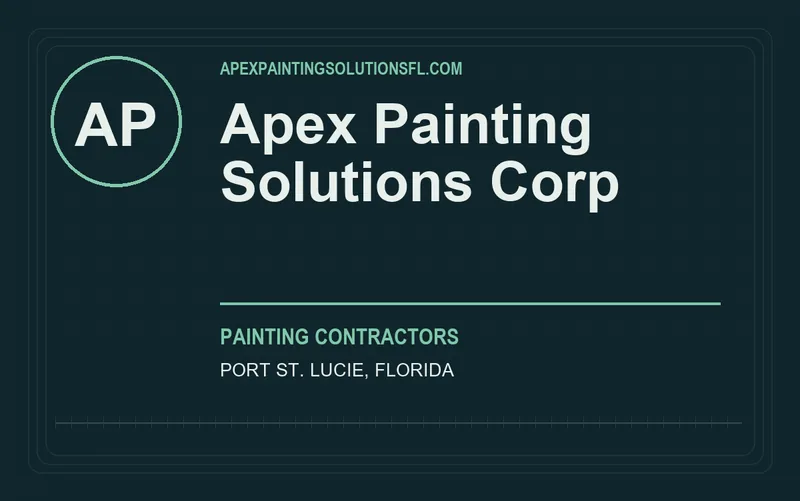 Apex Painting Solutions Corp in Port St. Lucie, Florida