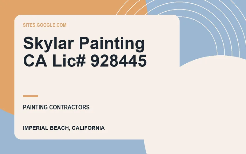 Skylar Painting CA Lic# 928445 in Imperial Beach, California