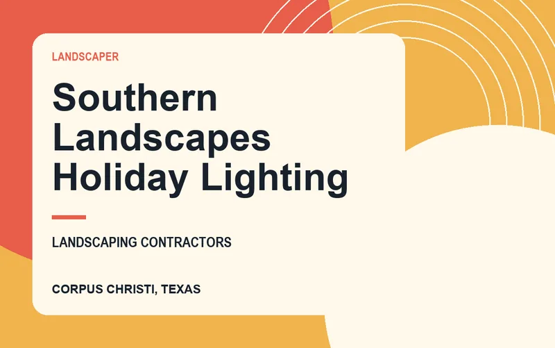 Southern Landscapes Holiday Lighting in Corpus Christi, Texas