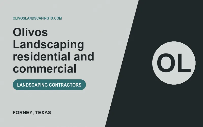 Olivos Landscaping residential and commercial in Forney, Texas