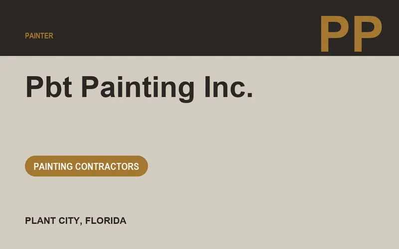 PBT PAINTING INC. in Plant City, Florida