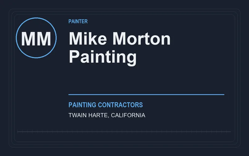 Mike Morton Painting in Twain Harte, California