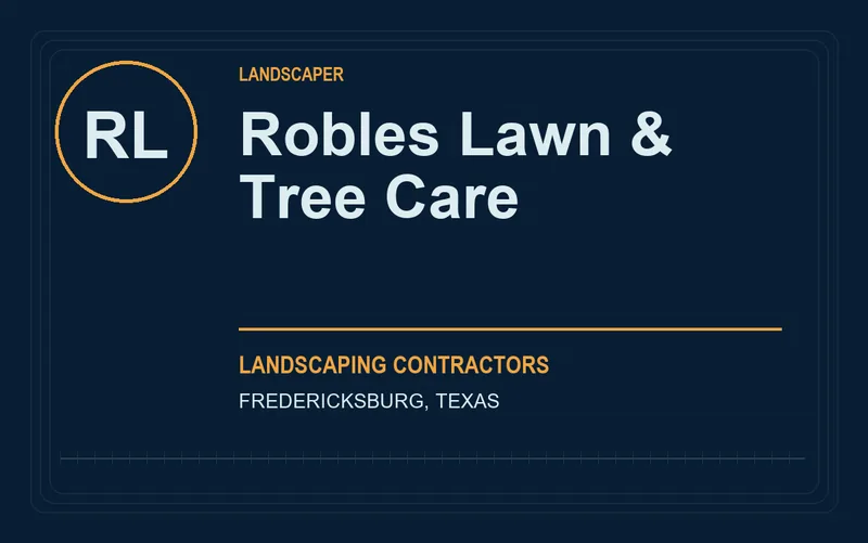 Robles Lawn & Tree Care in Fredericksburg, Texas