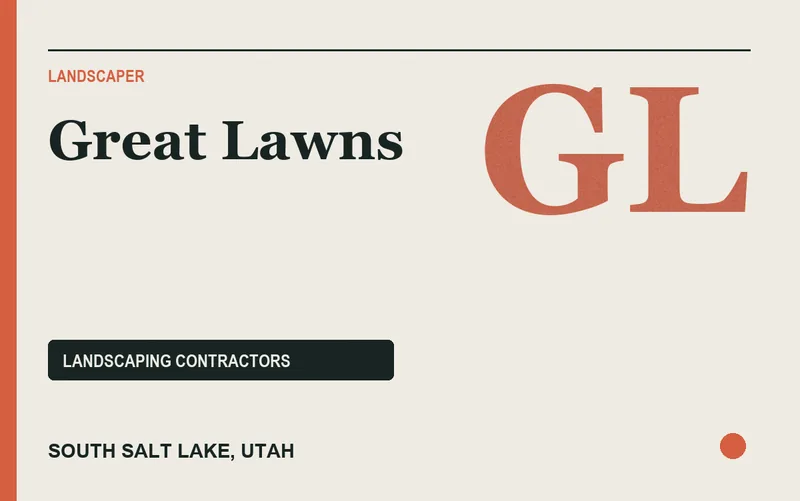 Great Lawns in South Salt Lake, Utah