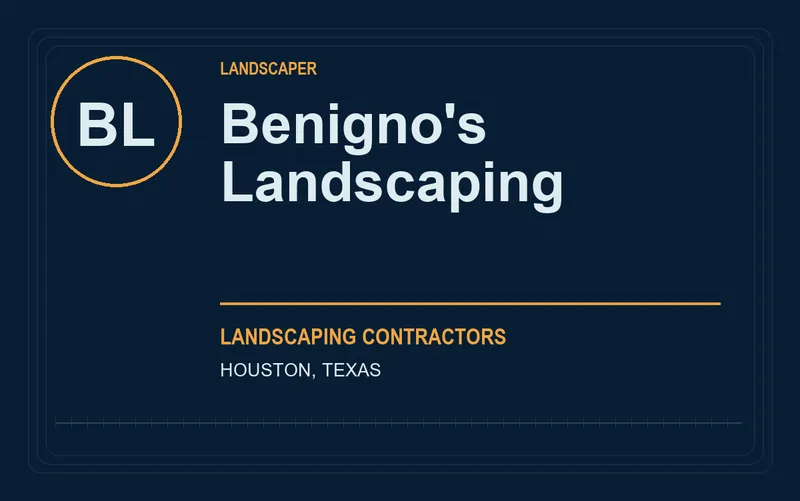 Benigno's Landscaping in Houston, Texas