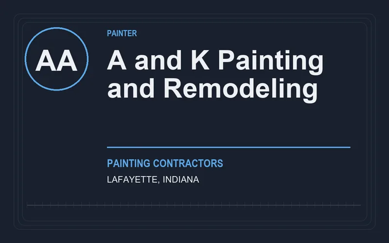 A and K Painting and Remodeling in Lafayette, Indiana