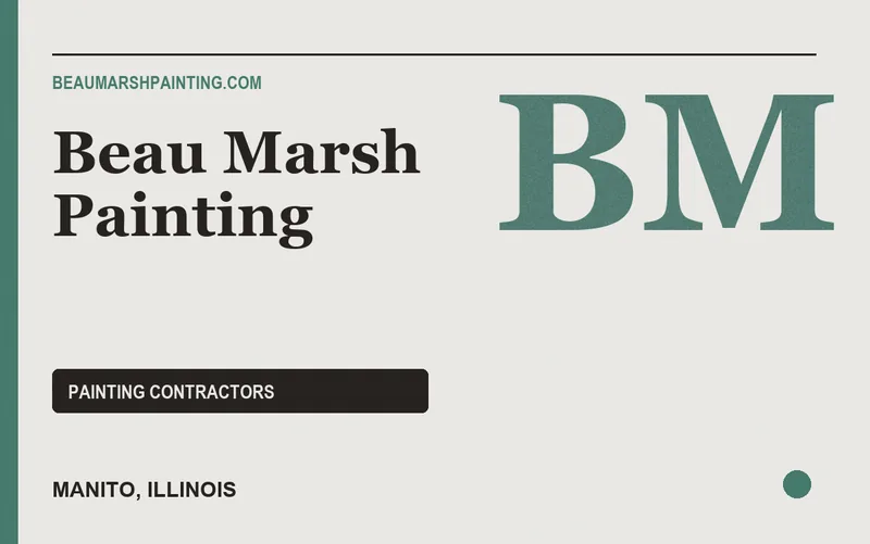 Beau Marsh Painting in Manito, Illinois