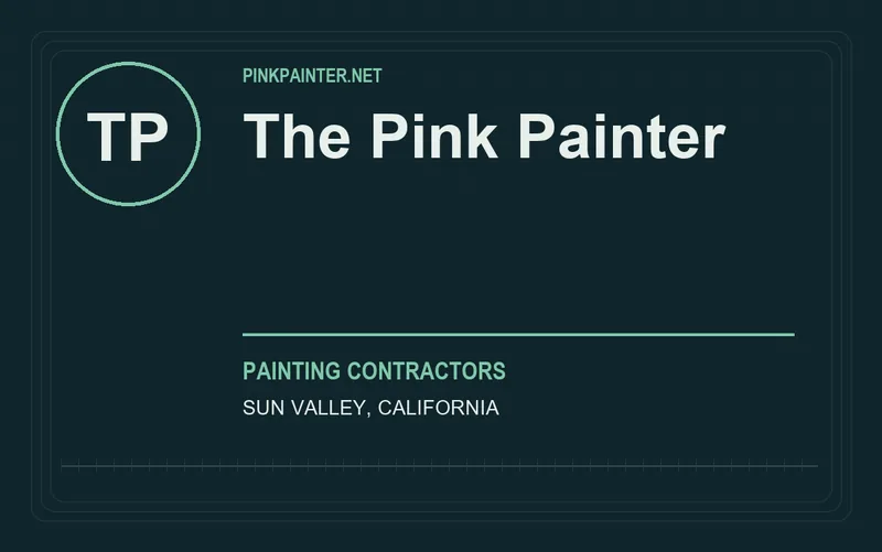 The Pink Painter in Sun Valley, California