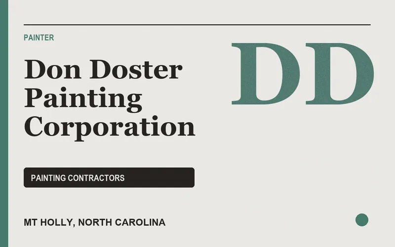 Don Doster Painting Corporation in Mt Holly, North Carolina