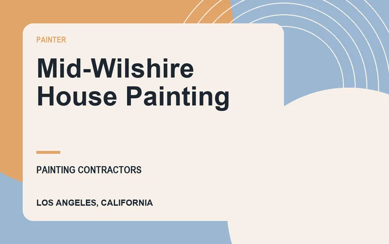 Mid-Wilshire House Painting in Los Angeles, California