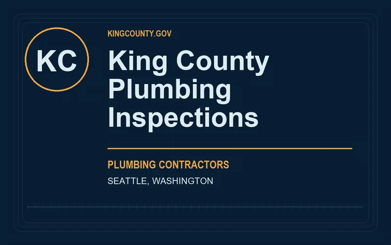 King County Plumbing Inspections in Seattle, Washington